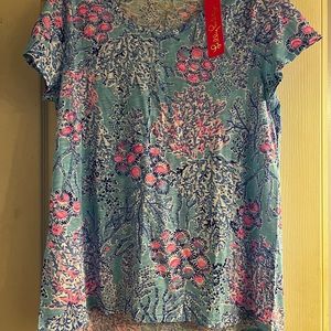 Short sleeve size L Lily Pulitzer cotton top.